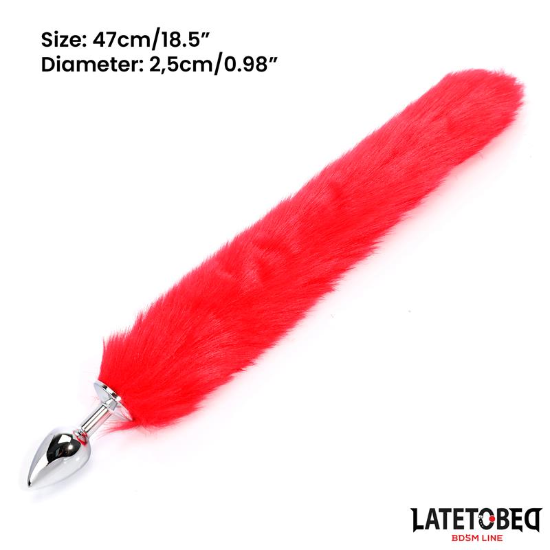 Plug Anal con Cola Rojo 40 cm - Imagen 9