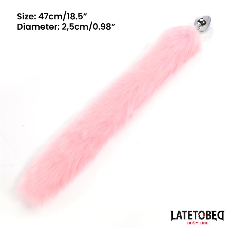 Plug Anal con Cola Rosa 40 cm - Imagen 9