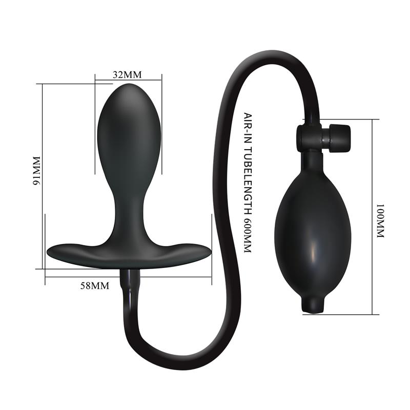 Plug Anal con Inflado y Bola Interna - Imagen 8