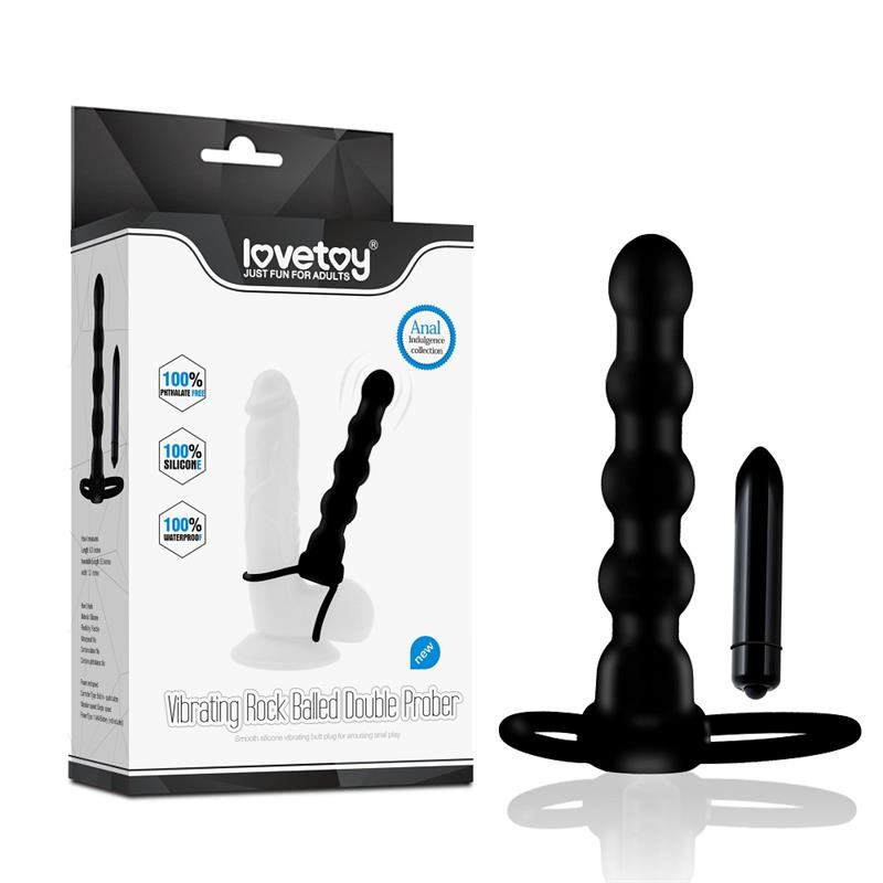 Plug Anal Double Prober con Vibración Negro - Imagen 9