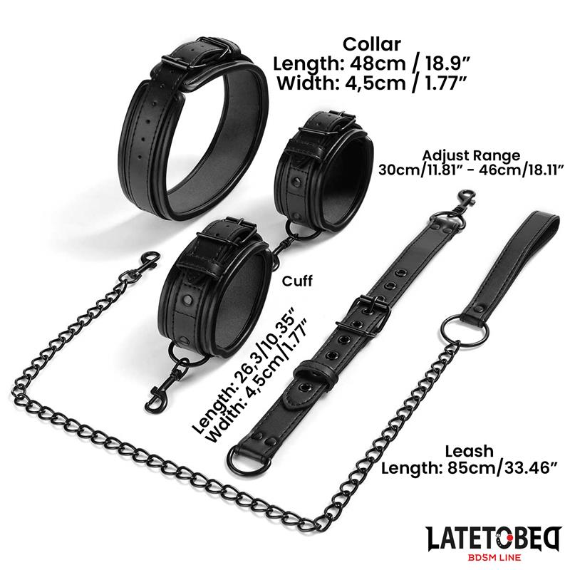 Restricciones con Collar con Correa y Esposas - Imagen 5