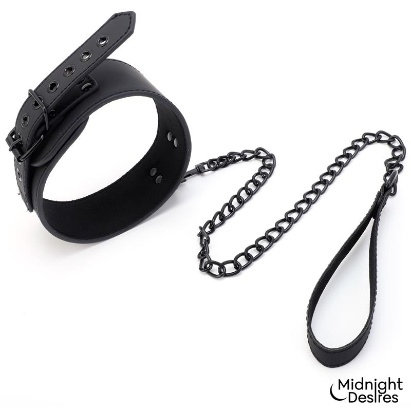 Set de Restricciones con Esposas y Collar con Correa - Imagen 11