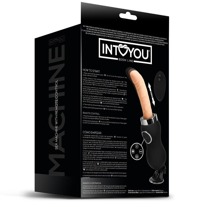 Sex Machine Vibración, Thrusting y Calor Control Remoto USB - Imagen 5