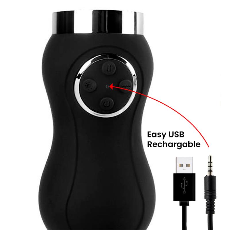 Sex Machine Vibración, Thrusting y Calor Control Remoto USB - Imagen 8