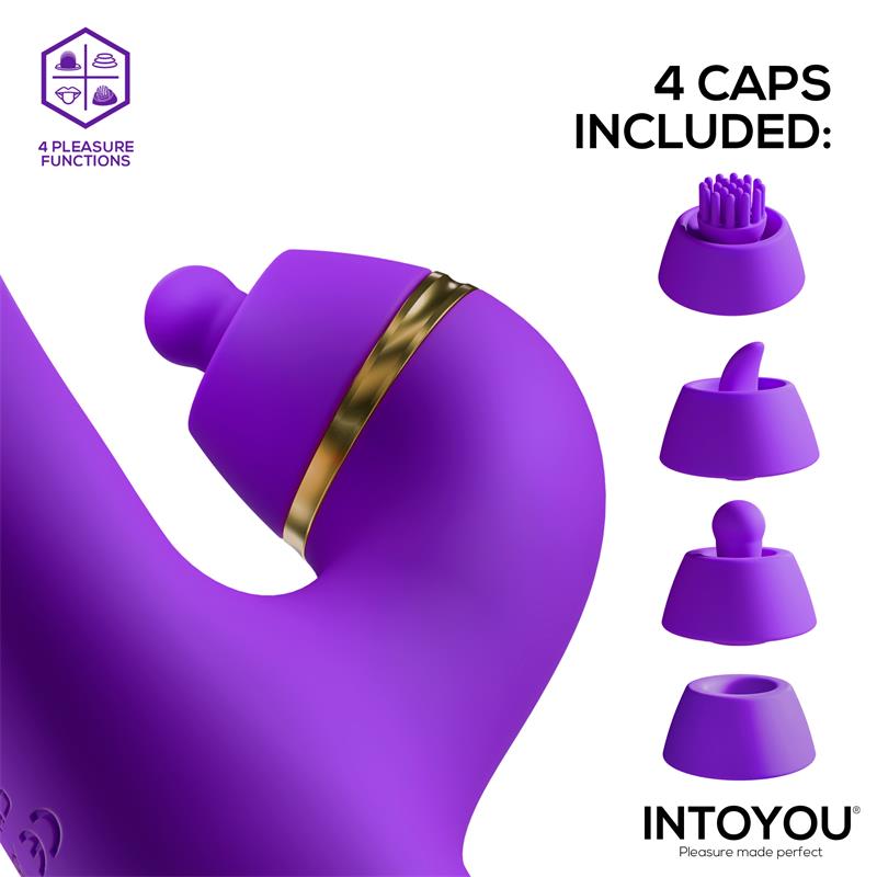 Siter 2.0 Vibrador con Lengua Flapping, Golpeteo y Cabezales Intercambiables - Imagen 5