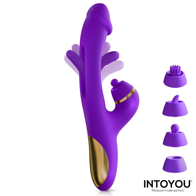 Siter 2.0 Vibrador con Lengua Flapping, Golpeteo y Cabezales Intercambiables - Imagen 6