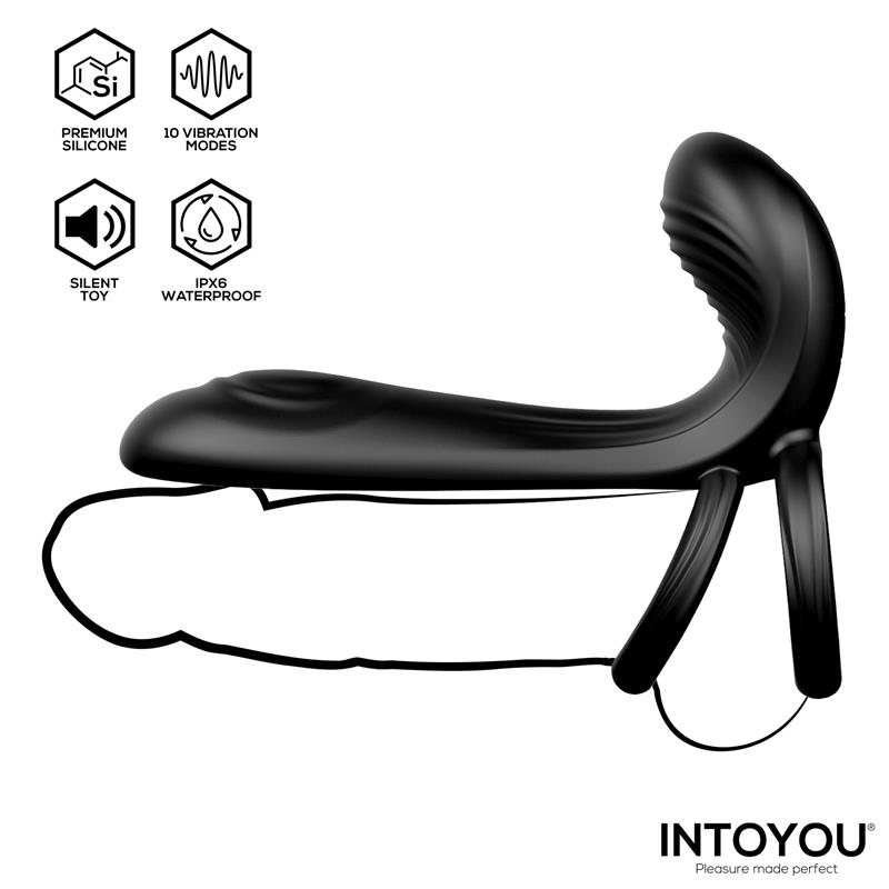 Synkox Girth Gainer con Doble Anillo para el Pene con Vibración - Imagen 7