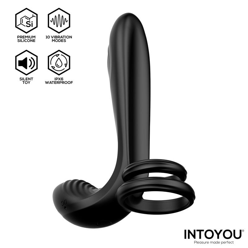 Synkox Girth Gainer con Doble Anillo para el Pene con Vibración - Imagen 8