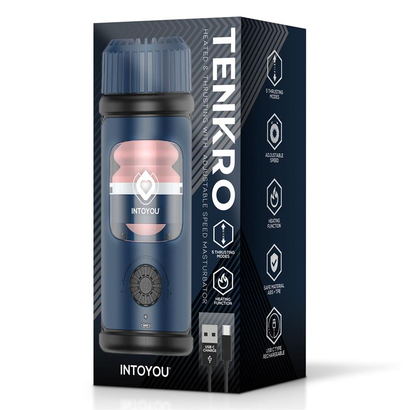 Tenkro Masturbador con Thrusting y Calor USB-C - Imagen 10
