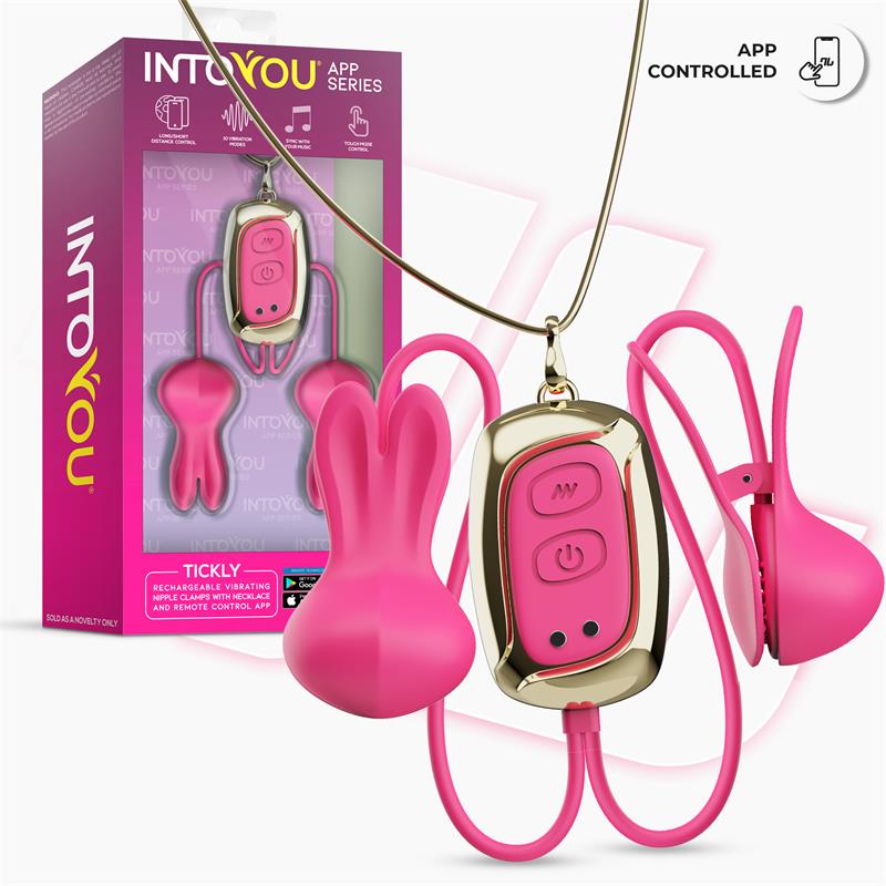 Tickly Pinzas para Pezones con Vibración, Control y Collar con APP - Imagen 4