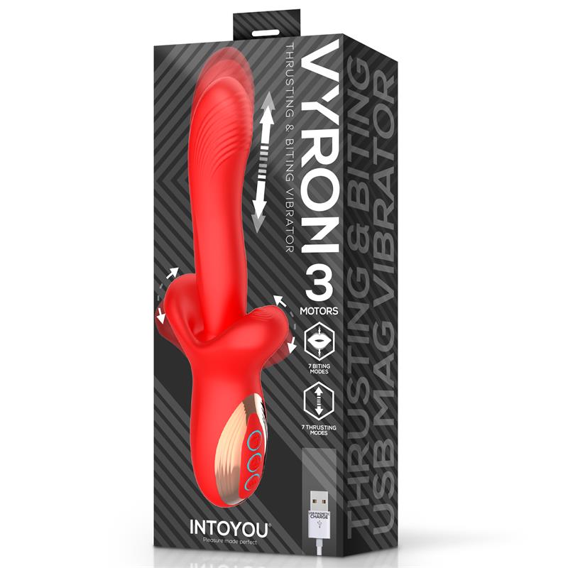 Vyron Vibrador con Thrusting y Biting (Mordisqueo) - Imagen 3
