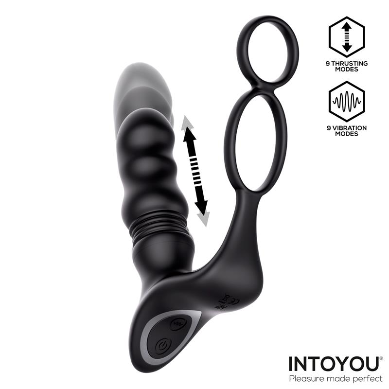 Womp Masajeador Prostático con Vibración, Thrusting y Control Remoto - Imagen 7