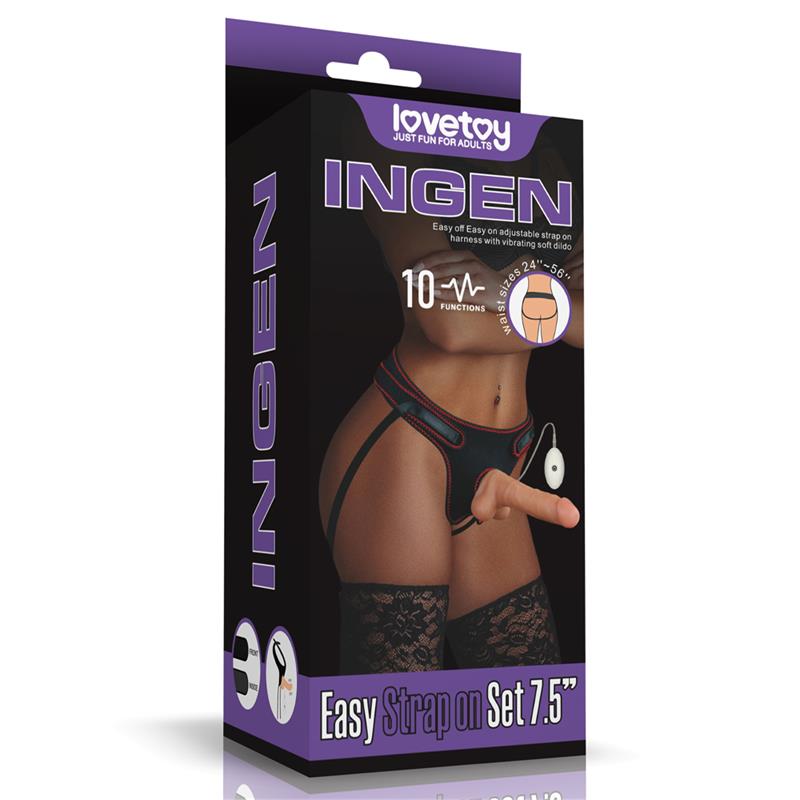 Arnés con Dildo con Vibración y Control Remoto 7.5 - Imagen 13