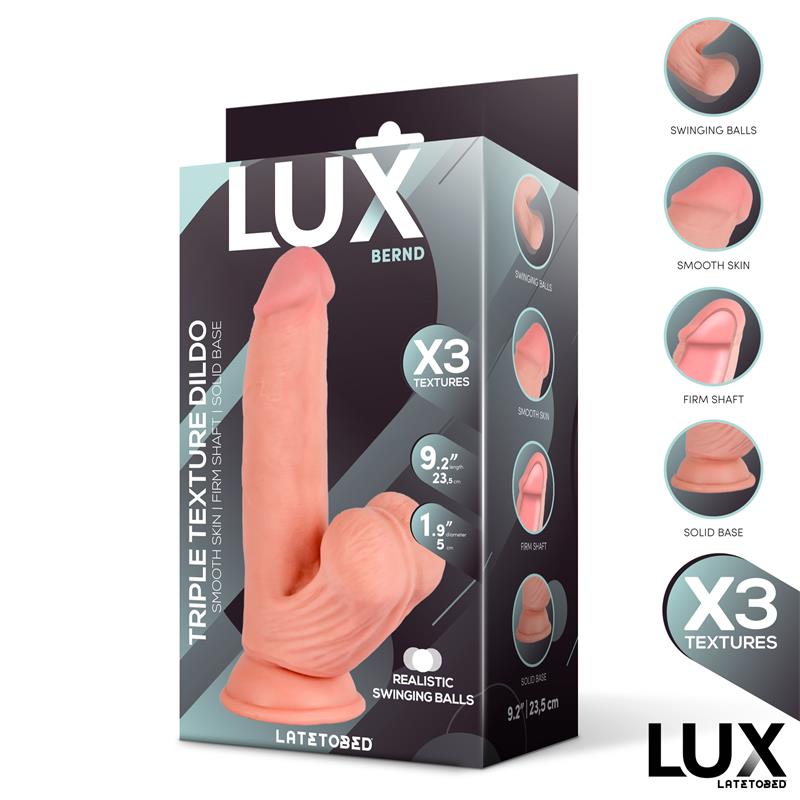 Bernd Dildo Triple Densidad con Testículos Oscilantes 9.2 - Imagen 5