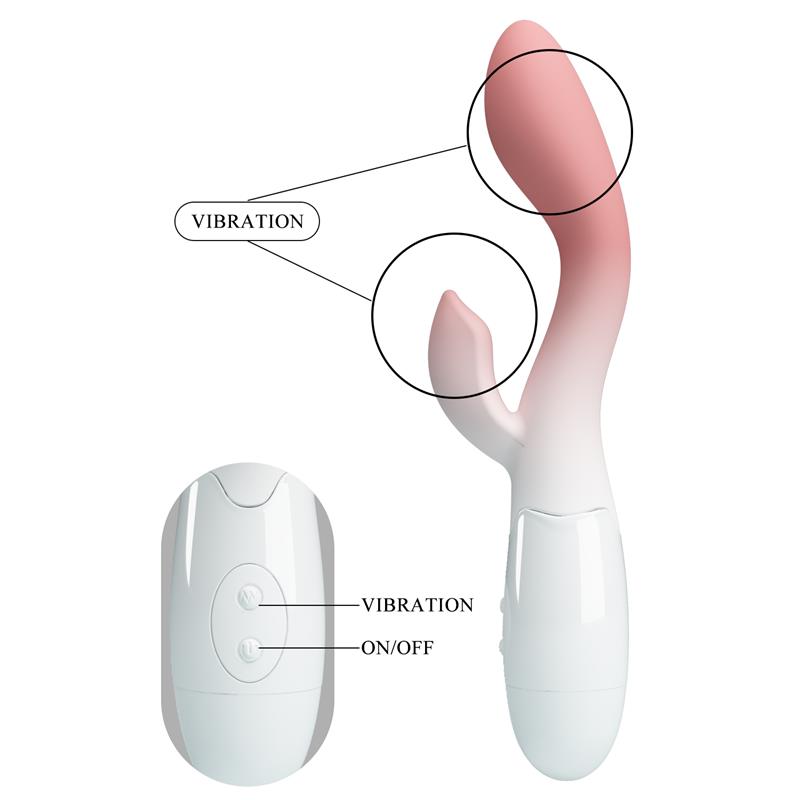 Brighty Vibrador Blanco y Rosa - Imagen 4