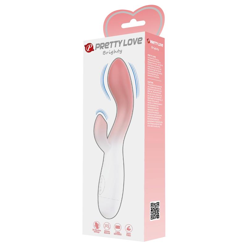 Brighty Vibrador Blanco y Rosa - Imagen 5