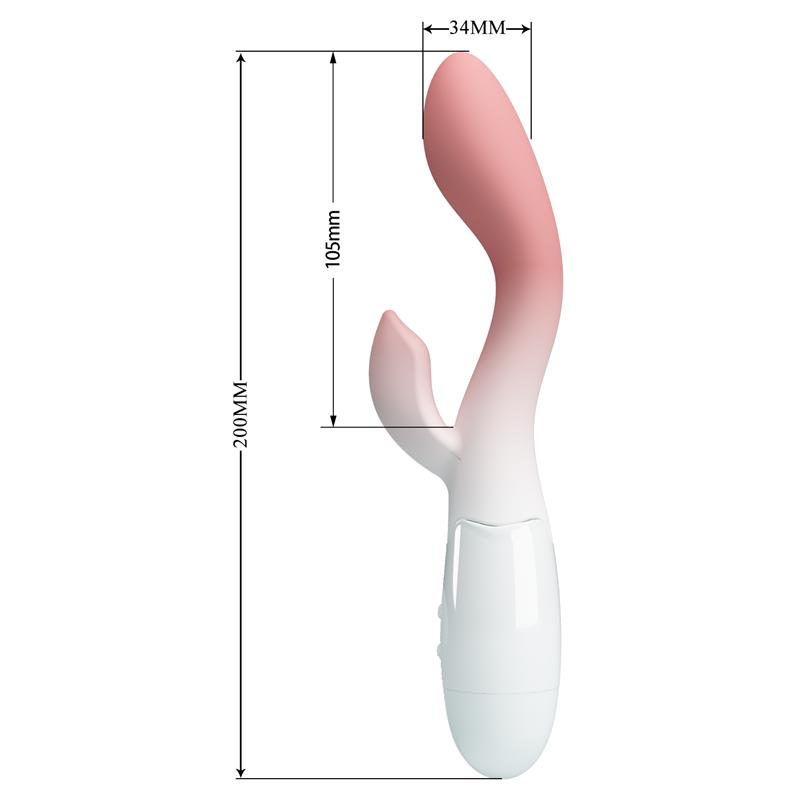 Brighty Vibrador Blanco y Rosa - Imagen 6