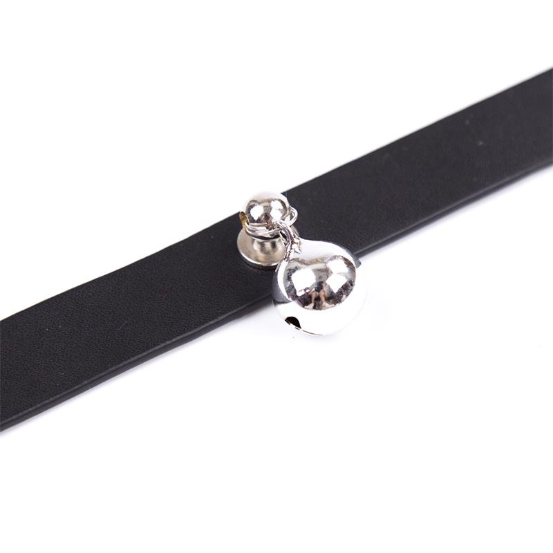 Collar con Cascabel Ajustable 43 cm Negro - Imagen 5