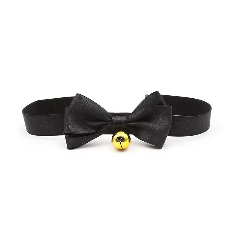 Collar con Lazo y Cascabel 29 cm Negro M - Imagen 5