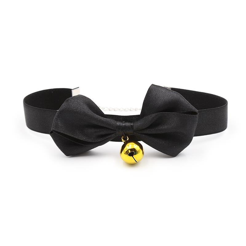 Collar con Lazo y Cascabel 29 cm Negro M - Imagen 6