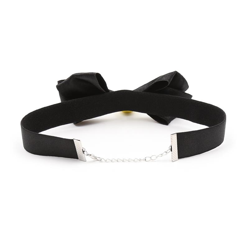 Collar con Lazo y Cascabel 36 cm Negro L - Imagen 3