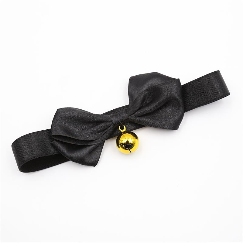Collar con Lazo y Cascabel 36 cm Negro L - Imagen 8