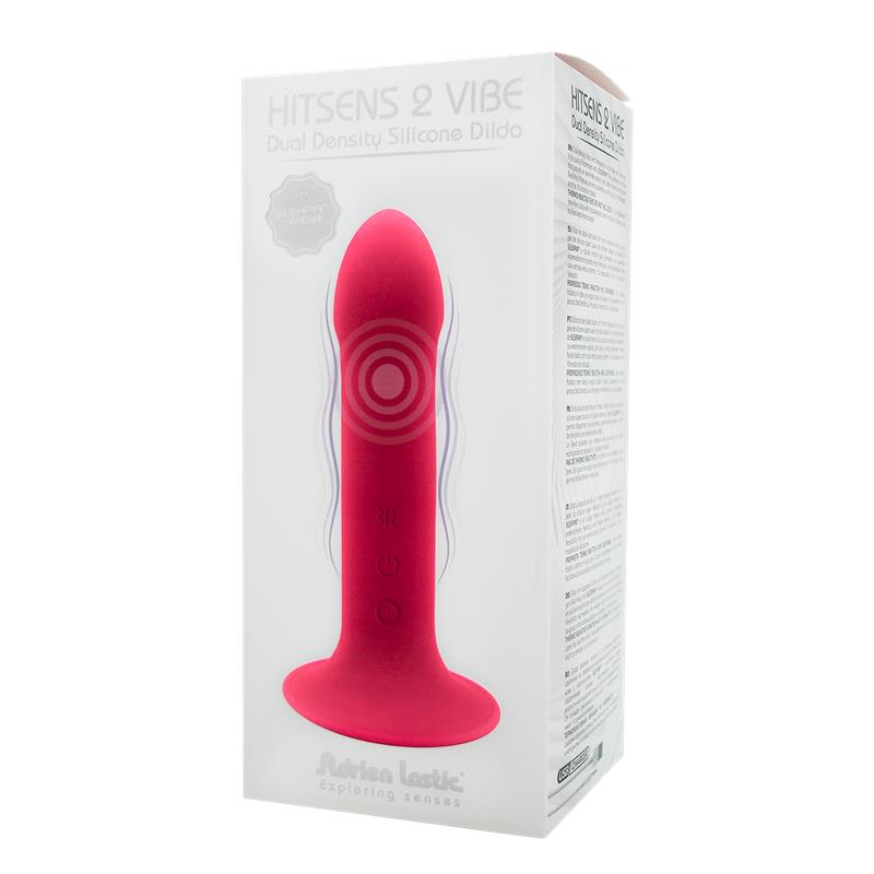 Dildo Doble Densidad Vibración Hitsens 2 M Rosa - Imagen 5