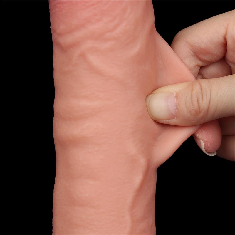 Dildo Dual Density Piel Deslizante Retractil 9.5 - Imagen 9