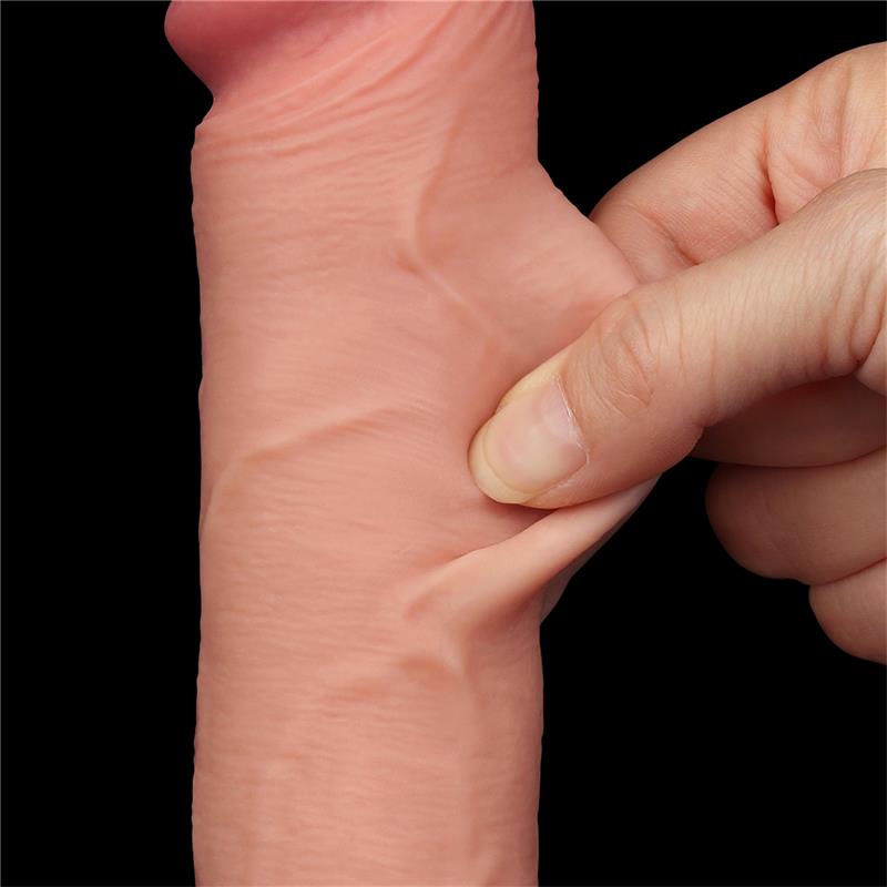 Dildo Dual Layer Piel Deslizante Retractil 8 - Imagen 7