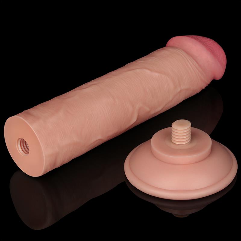 Dildo Dual Layer Piel Deslizante Retractil 8 - Imagen 5