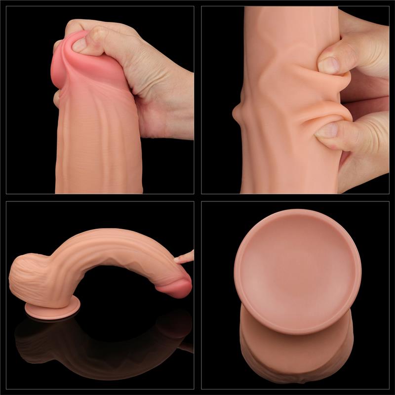 Dildo Dual Layer Piel Retractil 12 - Imagen 4