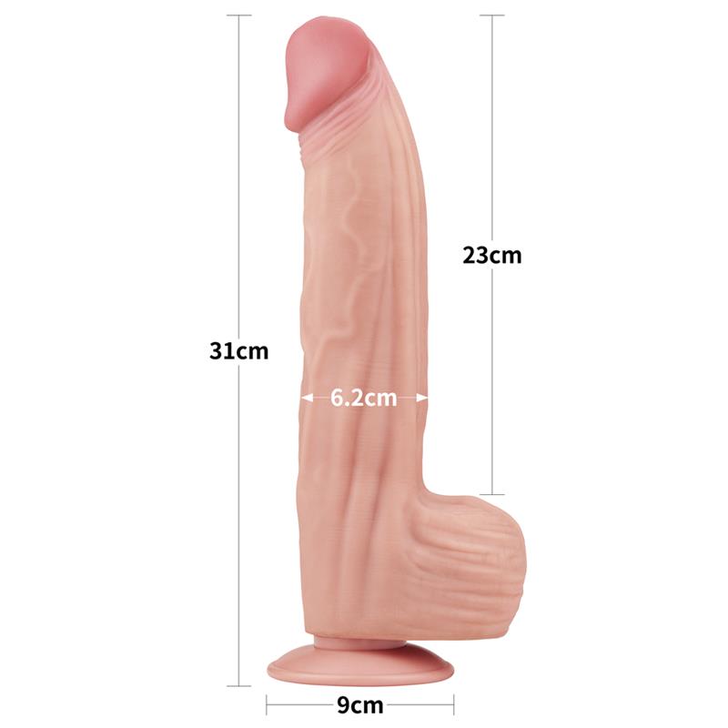 Dildo Dual Layer Piel Retractil 12 - Imagen 5