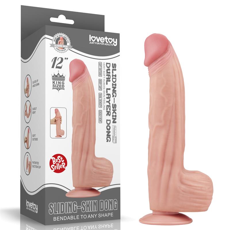 Dildo Dual Layer Piel Retractil 12 - Imagen 9