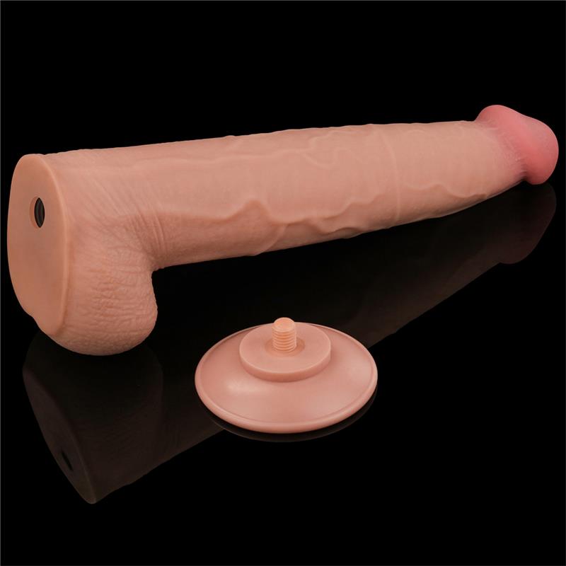 Dildo Dual Layer Piel Retractil 13.5 - Imagen 4