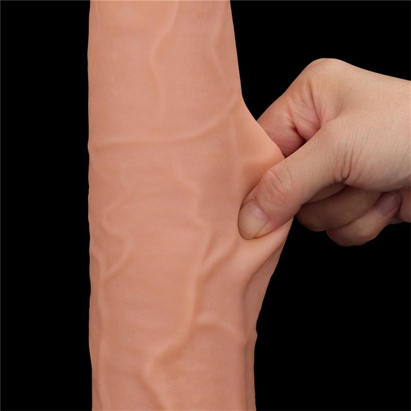 Dildo Dual Layer Piel Retractil 13.5 - Imagen 10