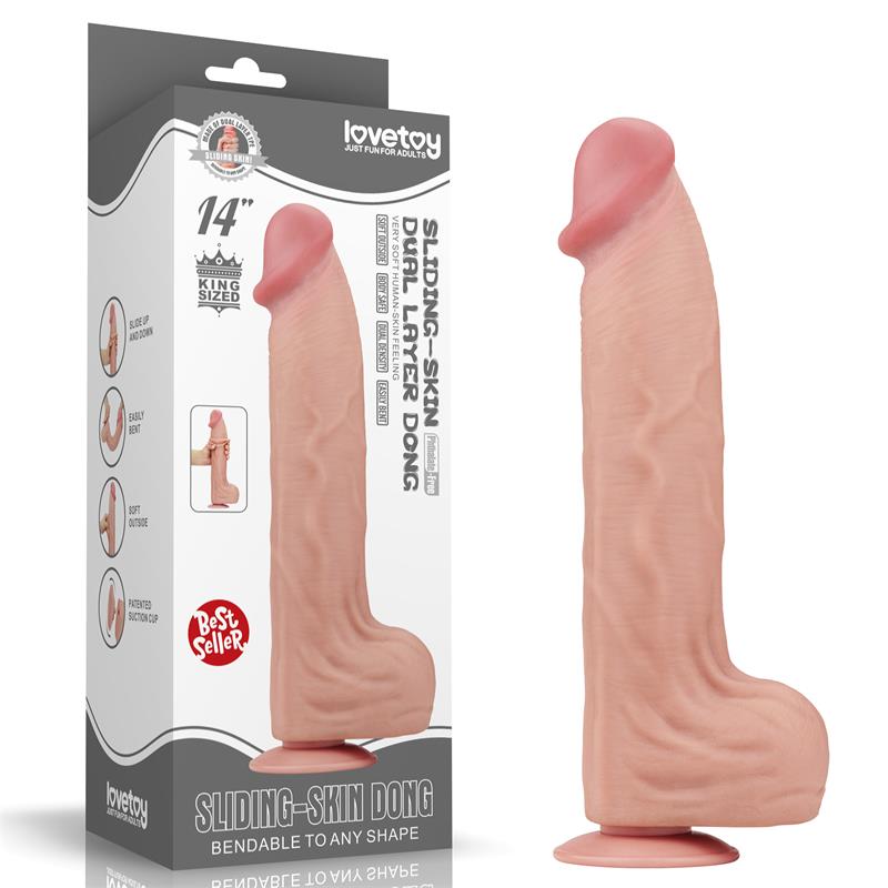 Dildo Dual Layer Piel Retractil 14 - Imagen 8