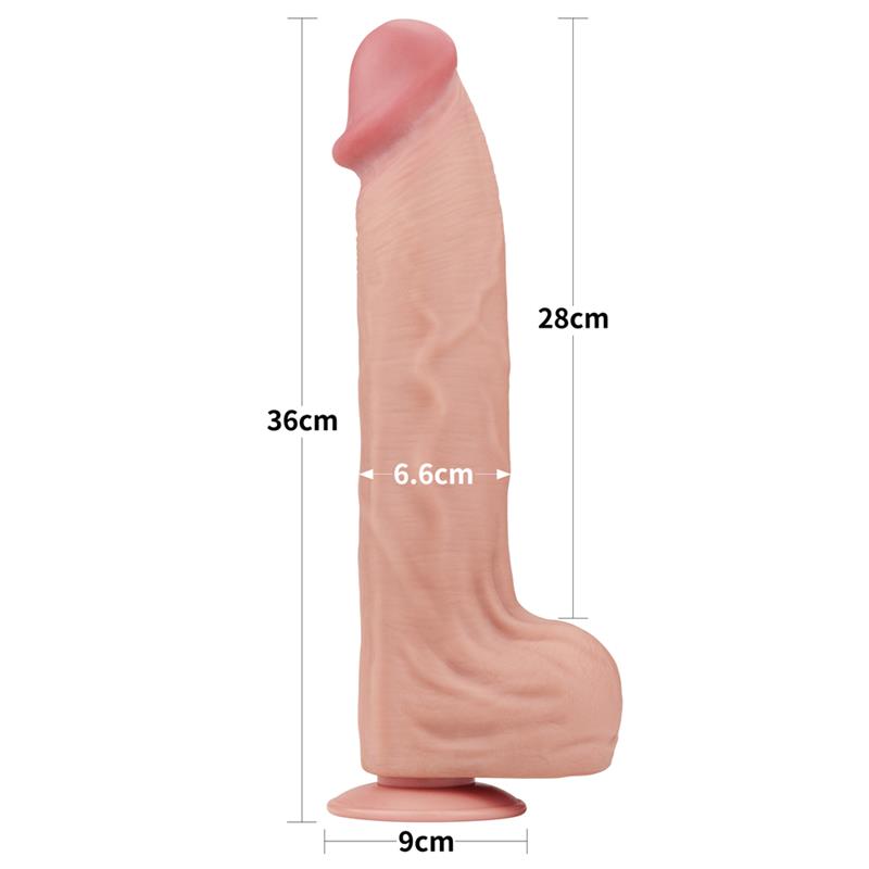 Dildo Dual Layer Piel Retractil 14 - Imagen 9