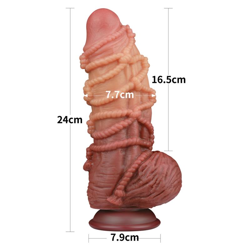 Dildo Dual Layer Tamaño King Nature 9.5 - Imagen 4