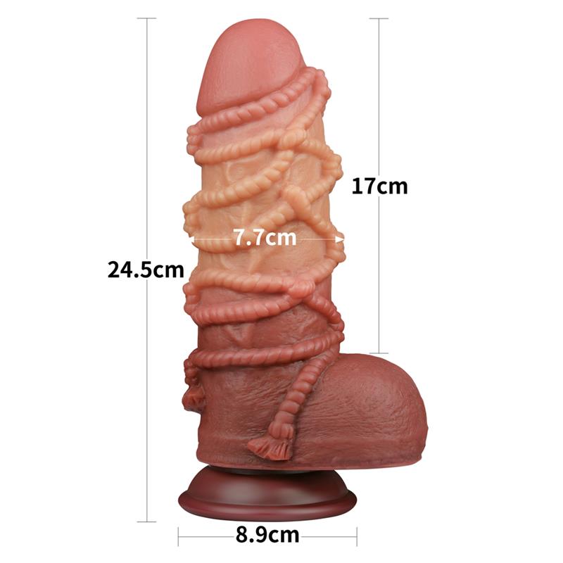 Dildo Dual Layer Tamaño King Nature 9.5 - Imagen 4