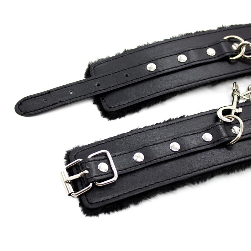 Esposas con Forro Interior Ajustables 30 cm Negro - Imagen 3