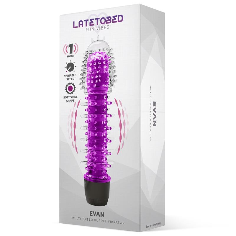 Evan Vibrador Multi Velocidad Púrpura - Imagen 3