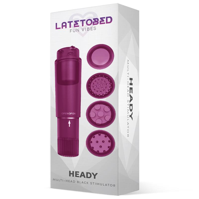 Heady Estimulador con 4 Cabezales Púrpura - Imagen 4