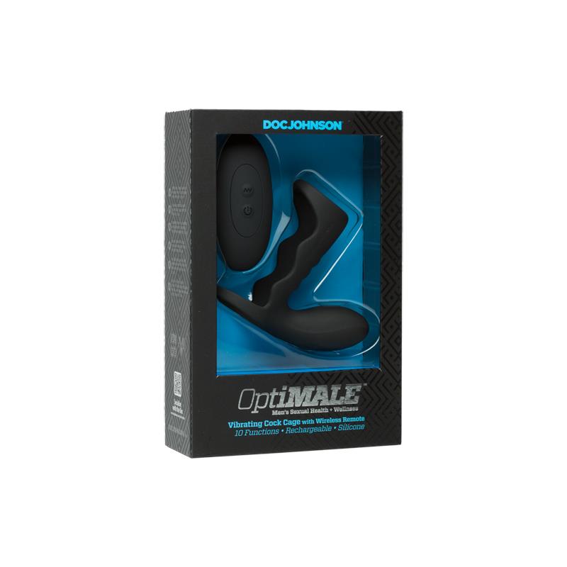 Jaula para el Pene con Vibración y Control Remoto Negro - Imagen 9