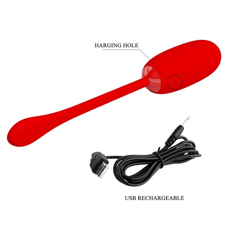 Julius Huevo Vibrador Rojo - Imagen 8