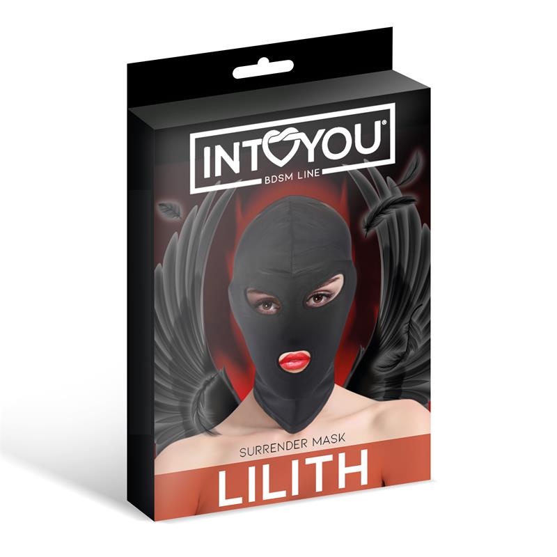 Lilith Máscara de Incógnito Abertura en la Boca y Ojos Color Negro - Imagen 3