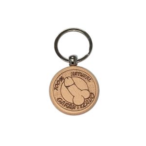 Llavero de Madera Forma de Pene