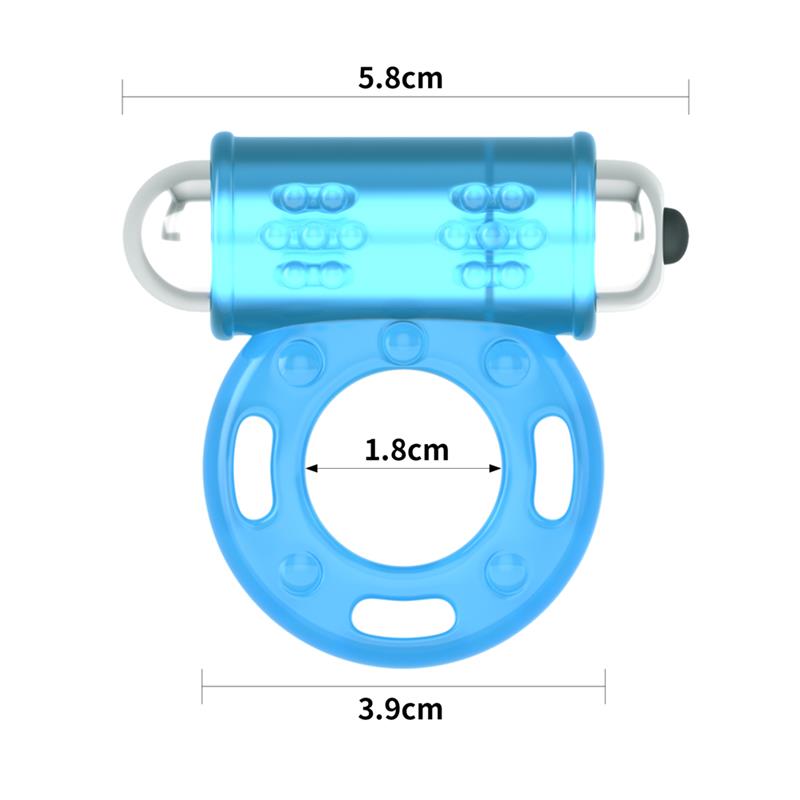 Lumino Play Anillo Vibrador Luz Azul - Imagen 8