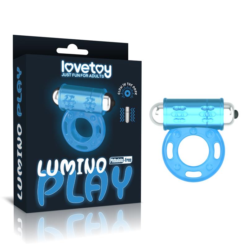Lumino Play Anillo Vibrador Luz Azul - Imagen 3