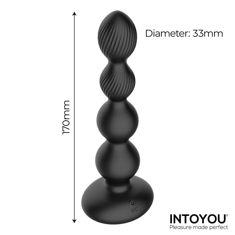 Mouve Plug Anal con Waving y Vibración con Control Remoto 2 Motores - Imagen 4