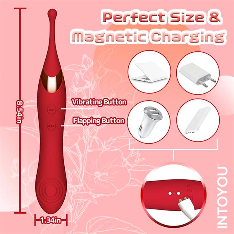 Onax Estimulador Doble Vibrador de Punto y Doble Pulsación USB - Imagen 9